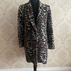 BB Dakota Leopard Print Coat